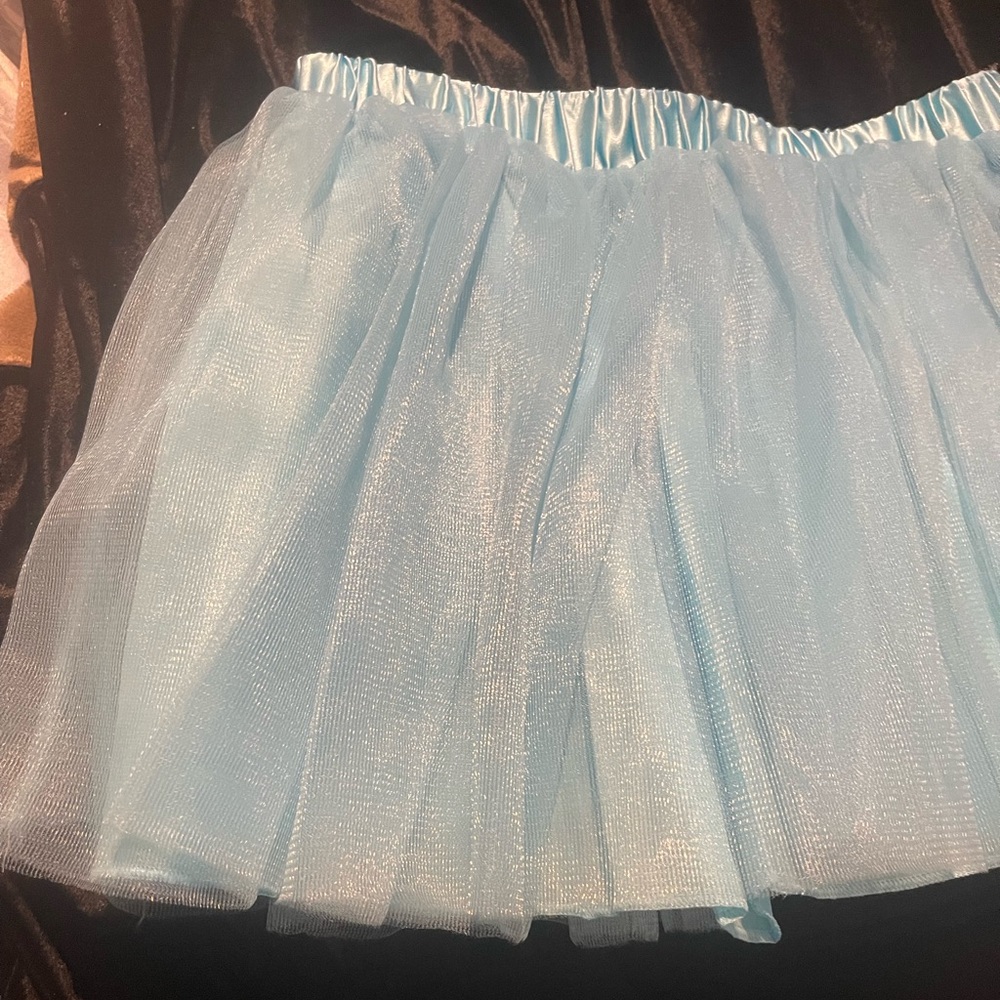 NWT imagin8 One Size Blue Tutu Girls Size Waist 28” Unstretched. Length 13.5